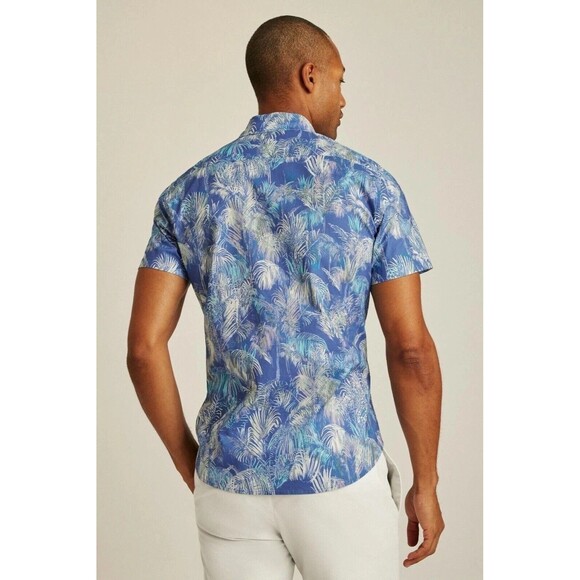 Bonobos Riviera Short Sleeve Men's Shirt Print Buttondown Standard Fit M 283773 - Picture 2 of 8